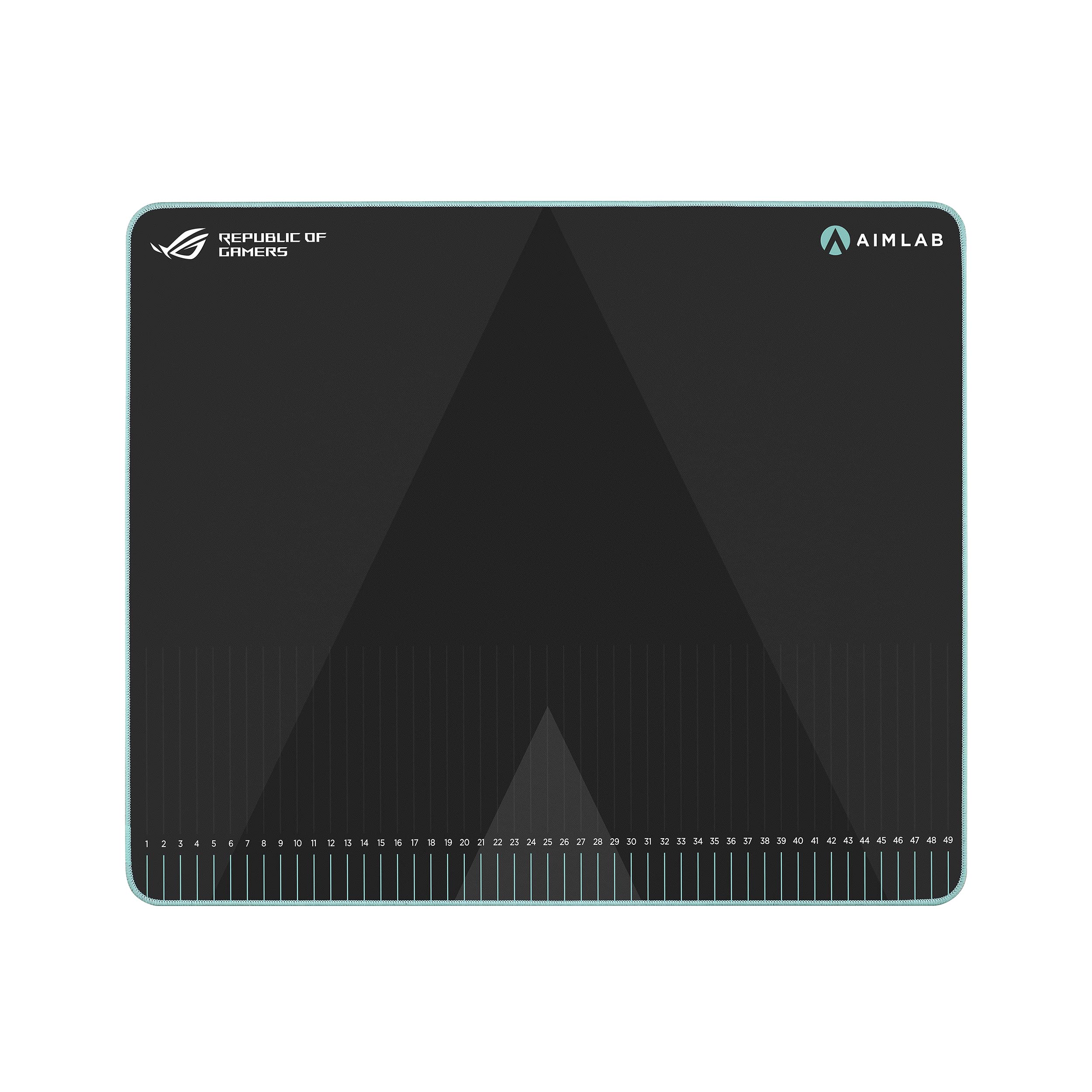 ASUS ROG Hone Ace Aim Lab Edition Gaming Mouse Pad – 19.9" x 16.5", Hybrid Cloth Surface, Aim Lab Training Markings, Water/Oil/Dust-Resistant, Extra-Soft Non-Slip Rubber Base - Black