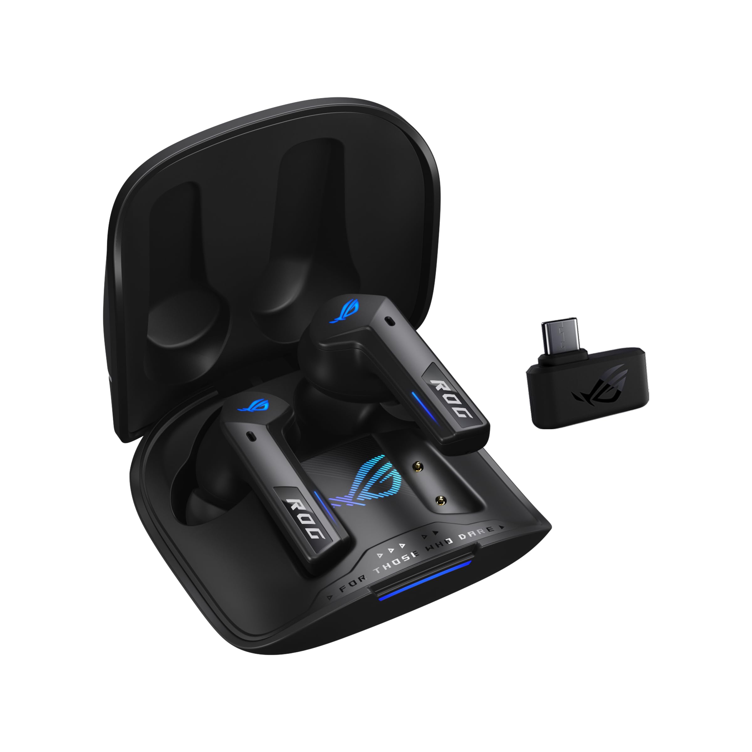 ASUS ROG Cetra True Wireless SpeedNova Gaming Earbuds – Dual-Mode (BT, 2.4GHz), Dirac Opteo, Bone-Conduction AI Mic, Adaptive ANC, 46Hr Battery, for PC, PS5, PS4, Switch, Mobile, ROG Ally/X - Black