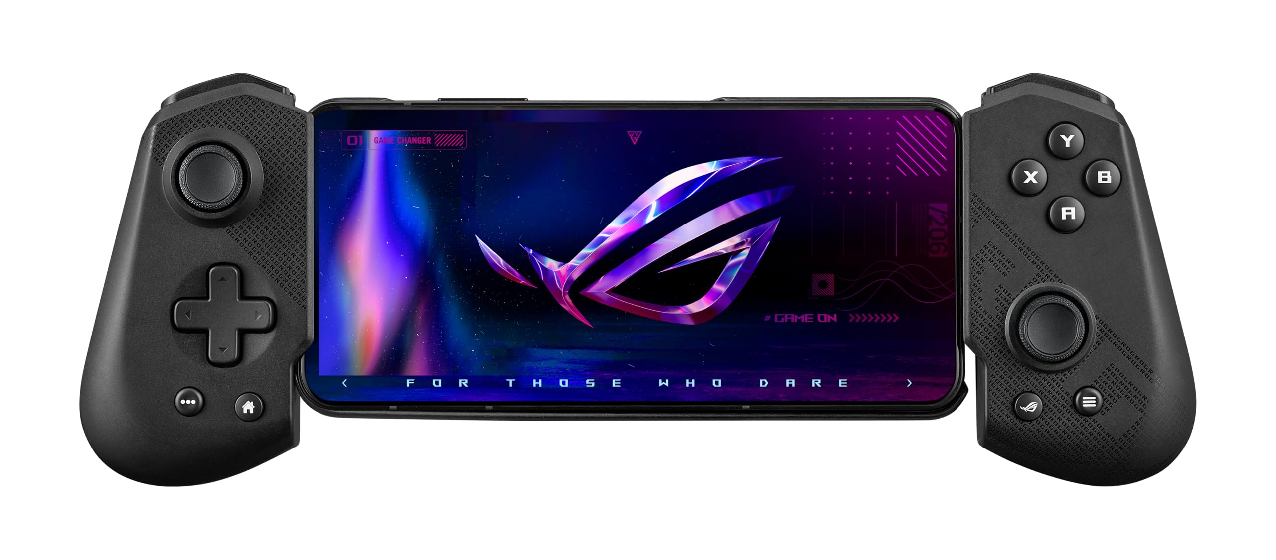 ASUS ROG Tessen Mobile Gaming Controller For Android Phones – Foldable, Compact, Low-Latency Wired USB-C, Console-Grade Joysticks, Programmable Rear Paddles, Fast Charging, RGB, Phone Case-Compatible