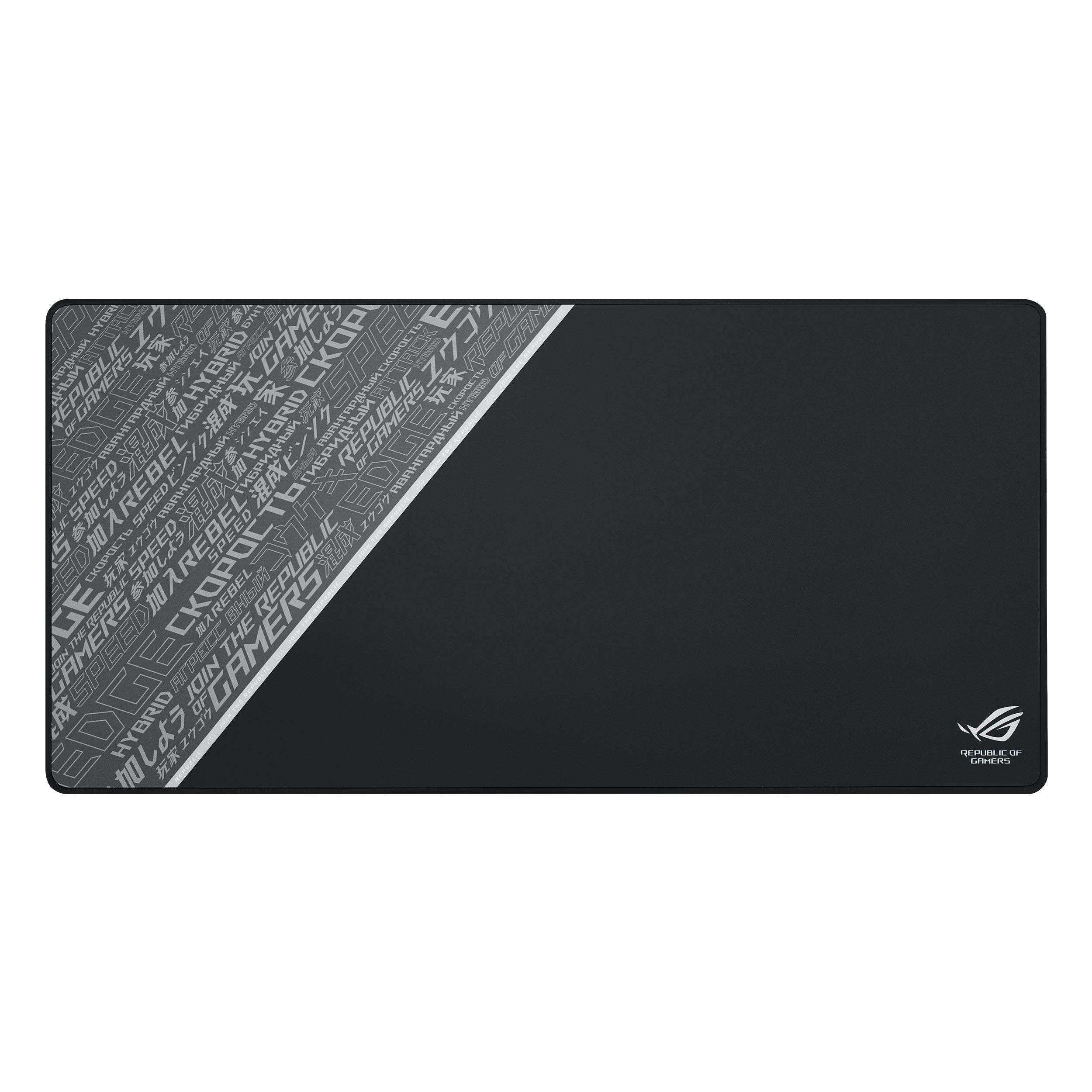 ASUS ROG Sheath BLK Gaming Mouse Pad – 35.4” x 17.3", Extra-Large Surface, Ultra-Smooth for Precise Mouse Control, Anti-Fray Stitched Edges, Non-Slip Base - Black
