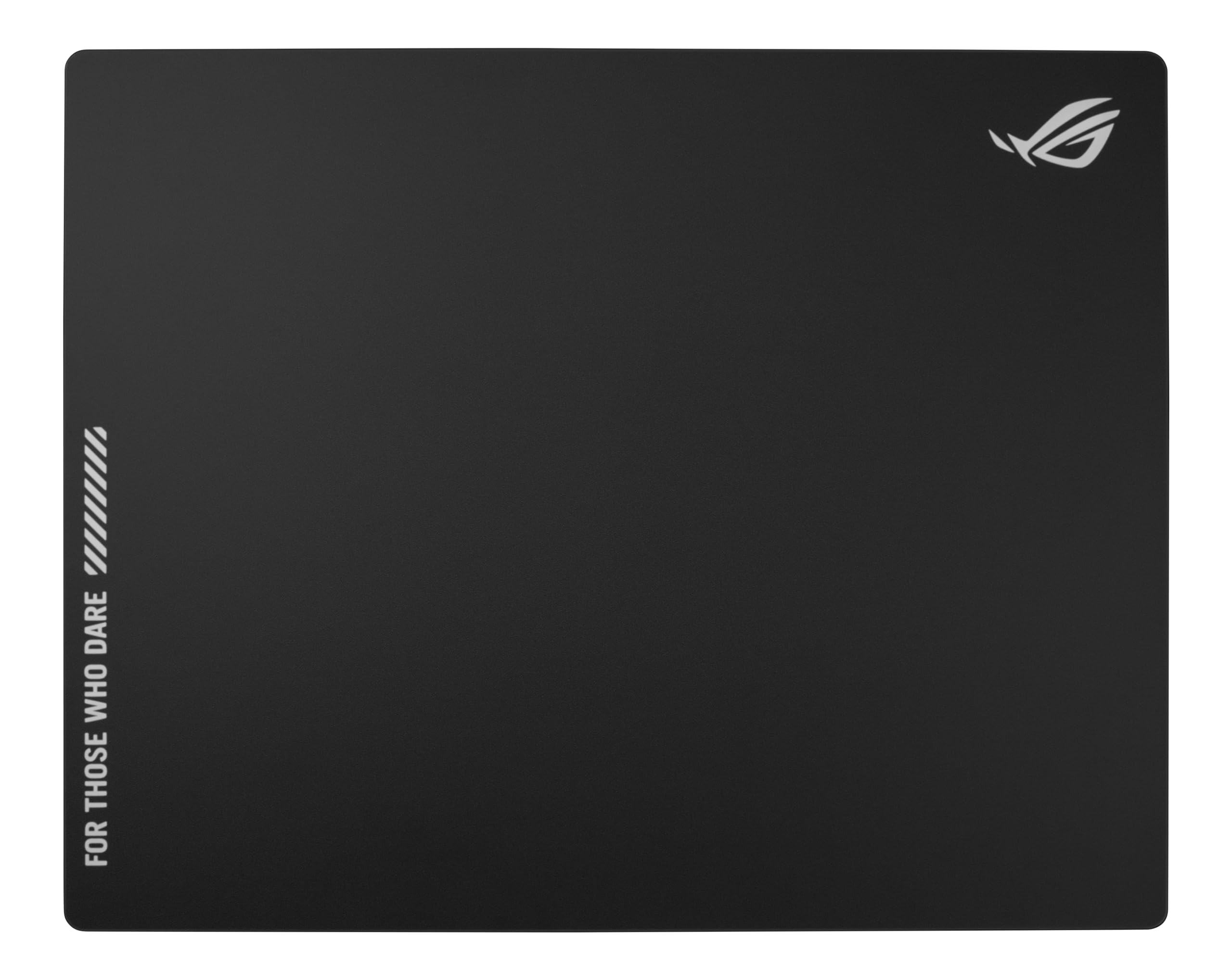 ASUS ROG Moonstone Ace L Glass Gaming Mouse Pad – 19.7” x 15.7”, Ultra-Smooth Matte Tempered Glass for Quiet Ultrafast Glides, Impact/Scratch Resistant, Easy to Clean, Anti-Slip Silicone Base - Black