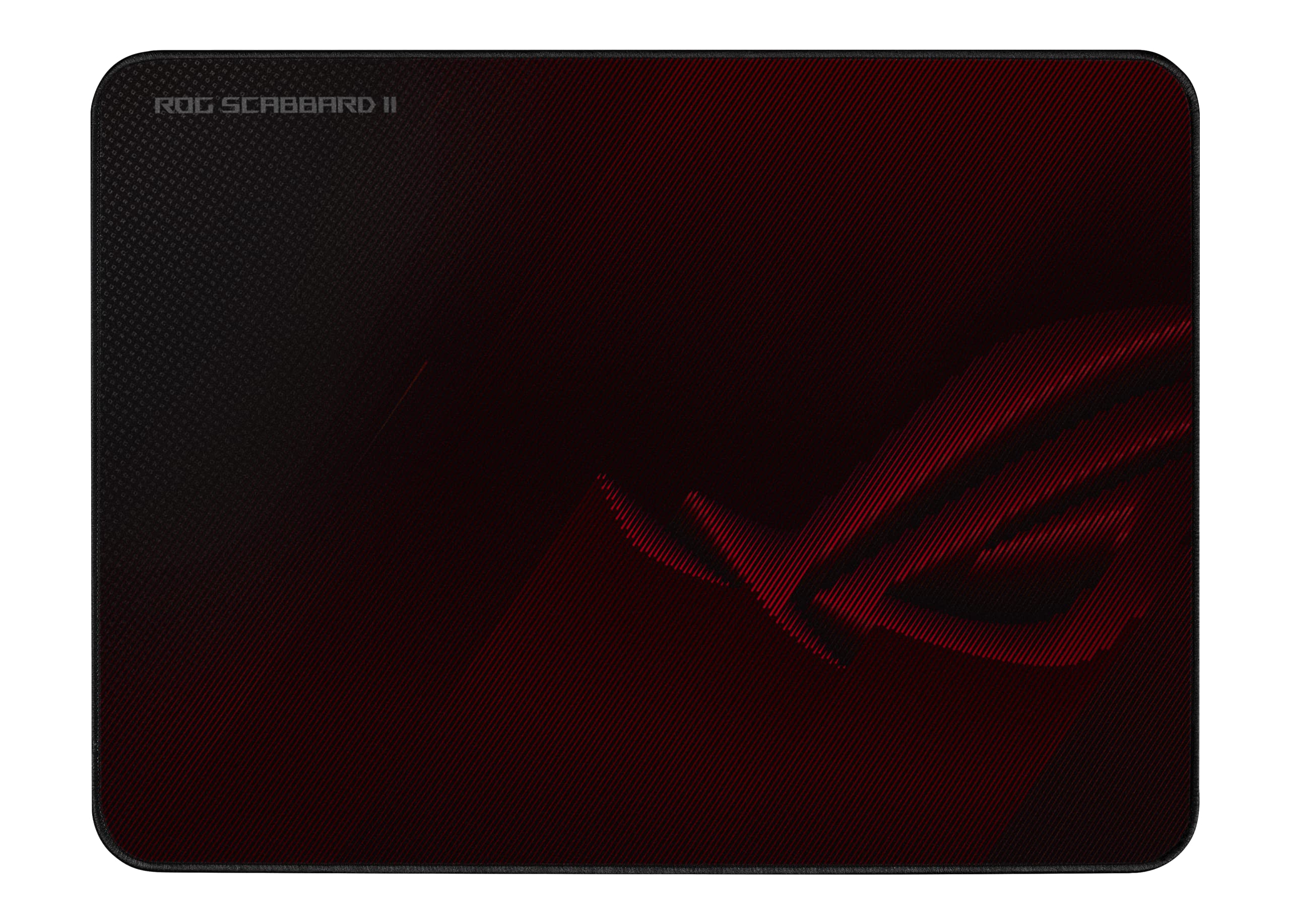 ASUS ROG Scabbard II Gaming Mouse Pad – 14.2” x 10.2” (Medium Size), Smooth Glide Surface, Water/Oil/Dust-Resistant, Anti-Fray Edges, Non-Slip Base - Black