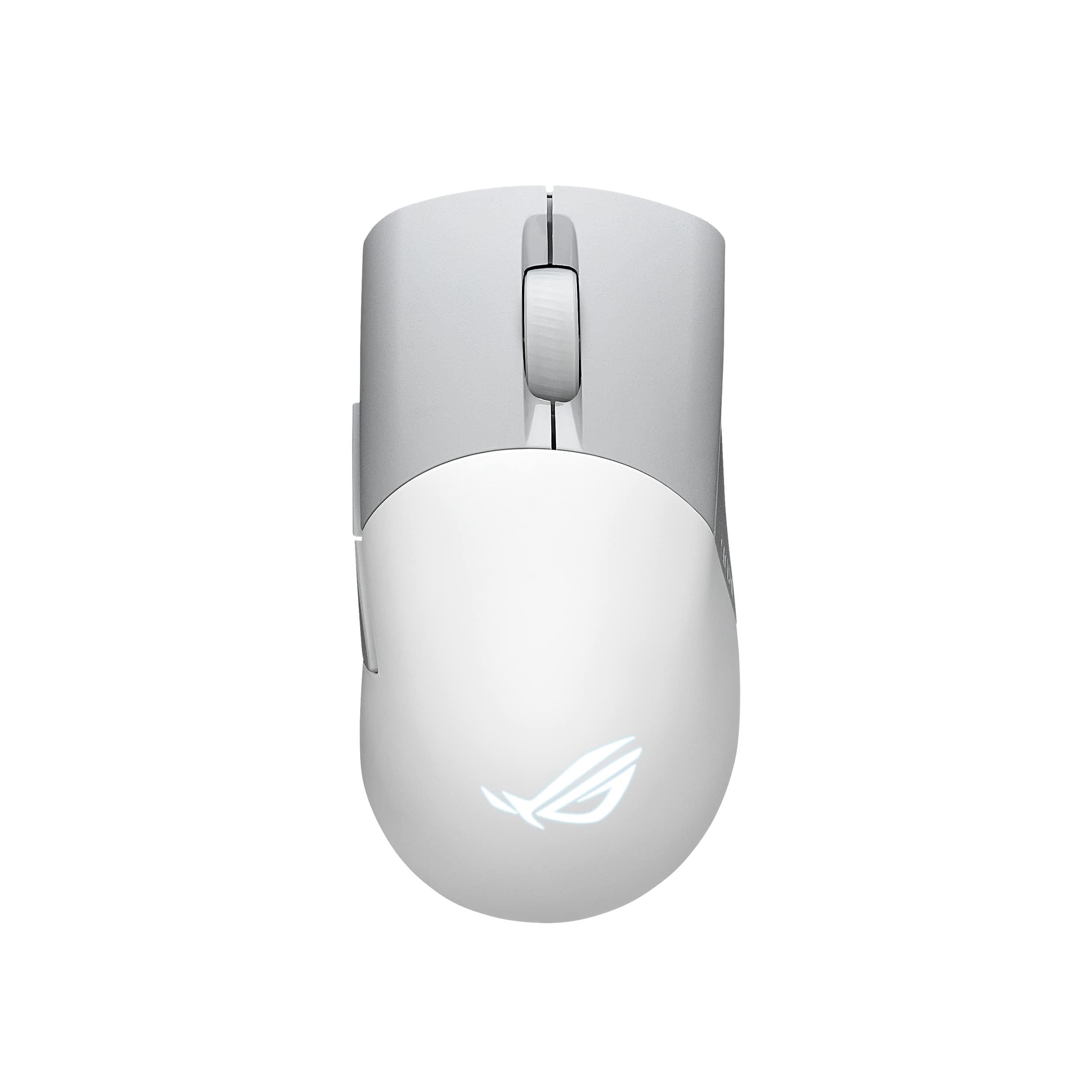 ASUS ROG Keris Wireless Aimpoint Gaming Mouse – Right-Handed Ergonomic, 75g, Tri-Mode Connectivity, 42K DPI, up to 119Hr Battery, PC/Mac Support - White