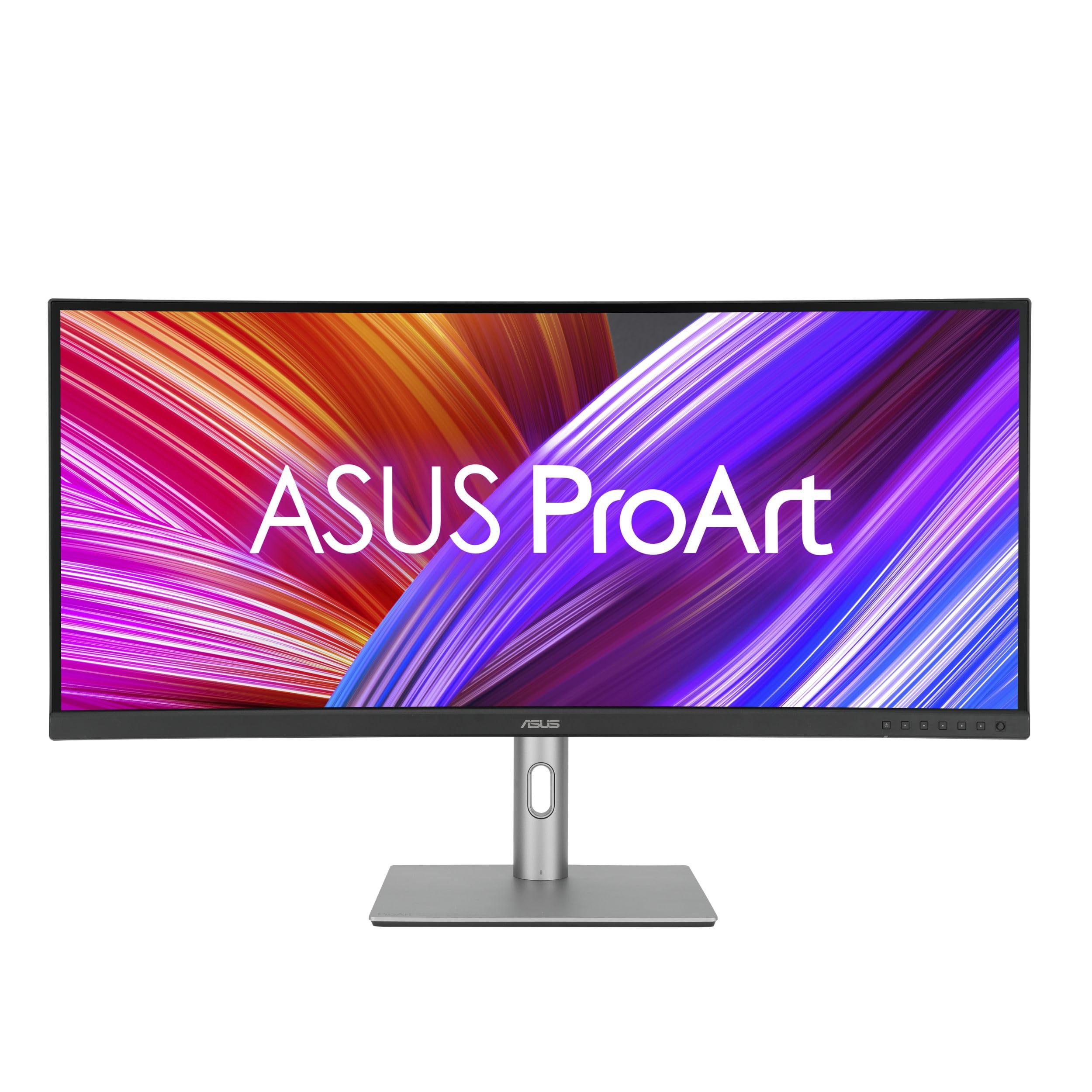ASUS ProArt Display 34” Ultrawide Curved Professional HDR Monitor (PA34VCNV) - IPS, 21:9 3440 x 1440, 3800R Curve, 100% sRGB/Rec709, ΔE<2, Calman Verified, USB-C Docking PD 96W, RJ45, 3 Year Warranty