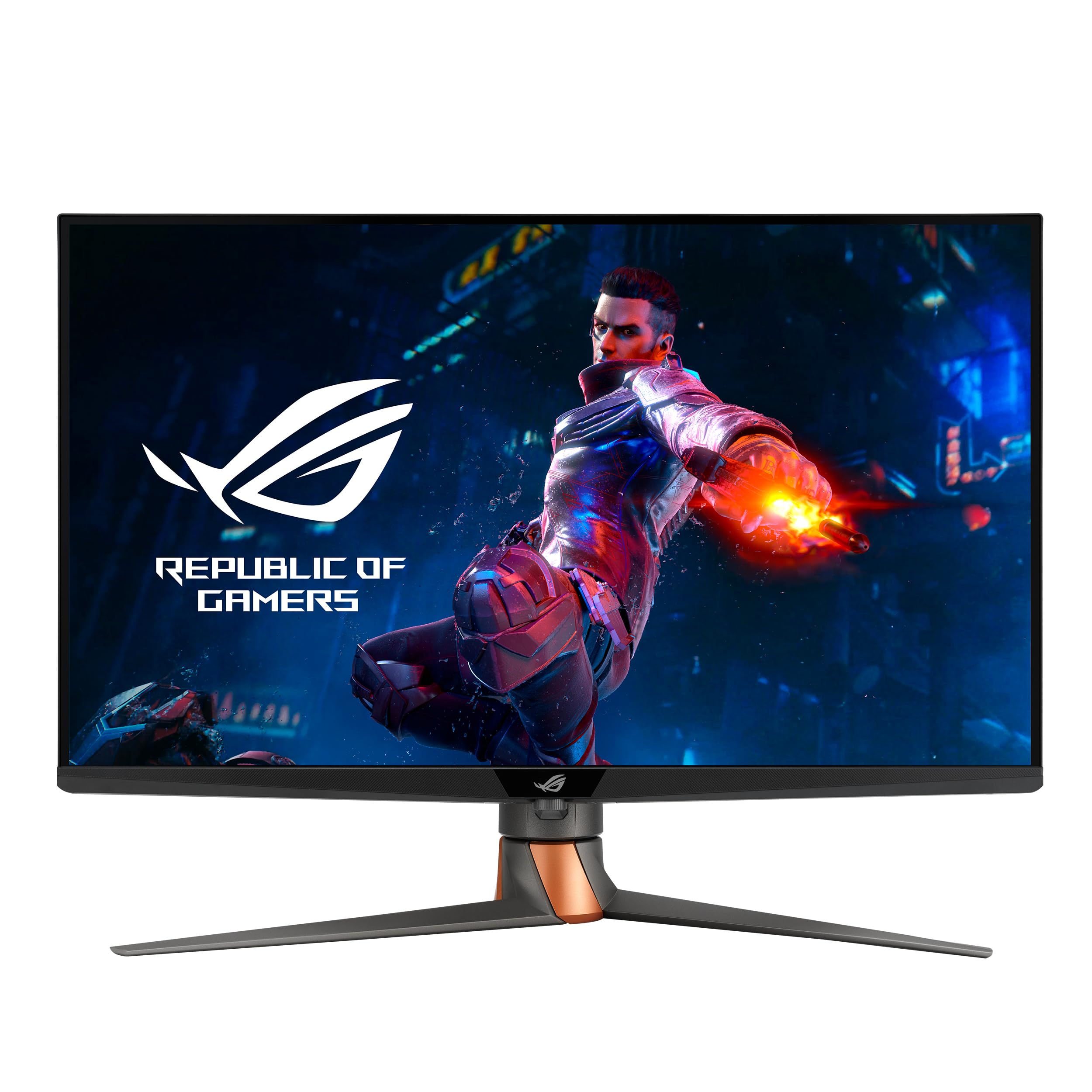 ASUS ROG Swift 32” 4K Mini LED Gaming Monitor (PG32UQXR) -UHD (3840 x 2160), 160Hz, 1ms, Fast IPS, Local dimming, FreeSync Premium Pro, HDMI 2.1, DisplayPort 2.1 with DSC, Quantum Dot, DisplayHDR1000