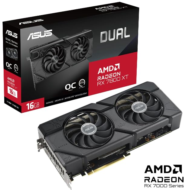 ASUS Dual Radeon™ RX 7700 XT O12G GDDR6X (PCIe 4.0, 12GB GDDR6X, HDMI 2.1, DisplayPort 2.1)