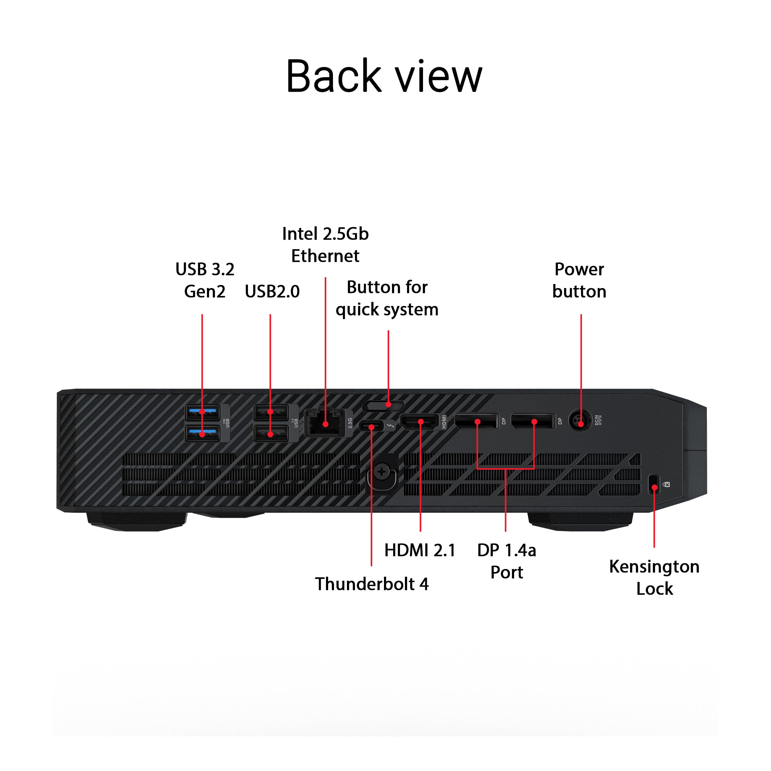ASUS NUC 14 Performance Barebone, Intel 14th Gen Core Ultra 9 185H, RTX 4070, 64GB DDR5 Support