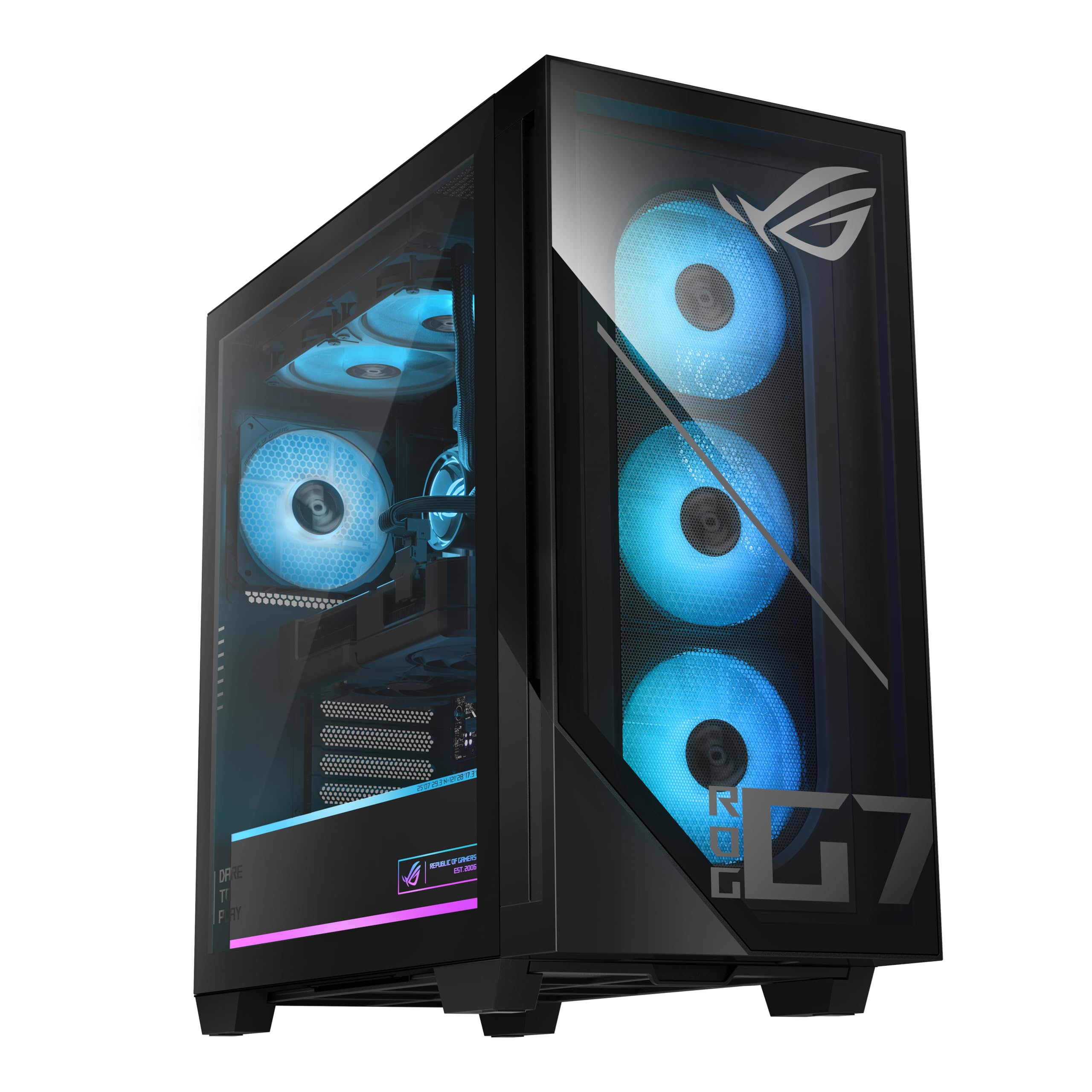ASUS ROG G700 (2025) Gaming Desktop PC, Intel® Core™ Ultra 7 265F Processor, NVIDIA® GeForce RTX™ 5070, 1TB M.2 NVMe™ PCIe® 4 SSD, 16GB DDR5 RAM, Windows 11 Home, G700TF-DS774